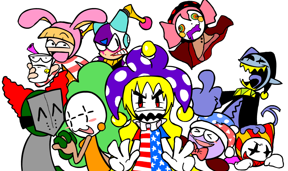 hella autism clownpiece jevil tricky clownman marx joka bebe