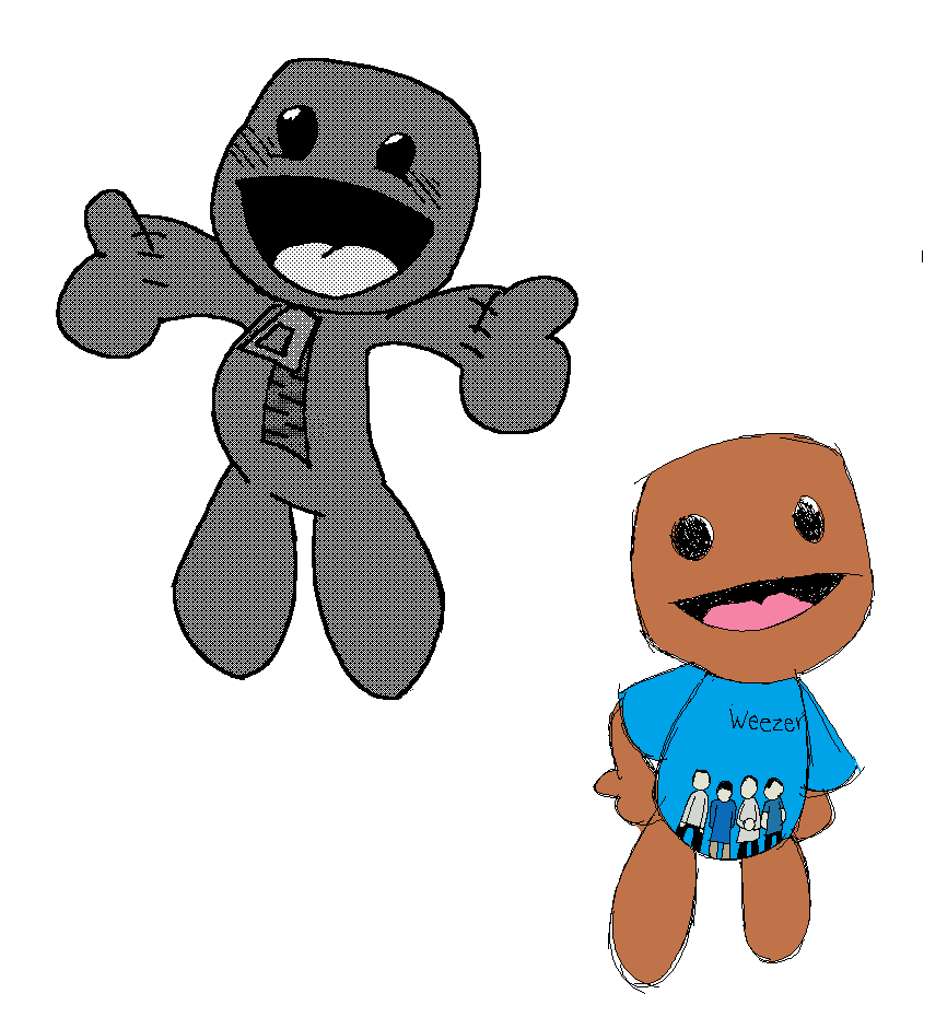 sackboy weezer shirt