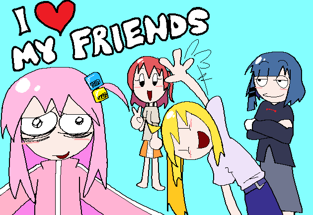 bocchi luvs her friends