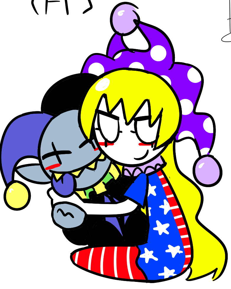 clownpiece jevil hug :3